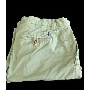 Vintage Polo Ralph Lauren Pony Men’s 35 Classic Cotton Twill Shorts Pastel Green